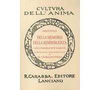 Della memoria e della reminiscenza. Ediz. in facsimile