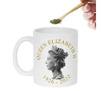 della regina Elisabetta II, in ceramica del giubileo della regina 2022, commemorativa in platino, da caffè ricordo foto della regina Elisabetta II