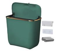 della spazzatura a parete | del per con coperchio, contenitore da 7L con sacchetti, cesto compost per pattumini per risparmio spaziale per bancone sotto cabinetto del lav