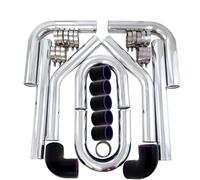 Dell'aria Tubo Aspirazione Per Jeep Per Wrangler Kit Tubo Flessibile In Silicone Per Turbo Intercooler Universale Da 2,25 Pollici E 57 Mm Nero Lunghezza: 450 Mm EP-LGTJ57-450
