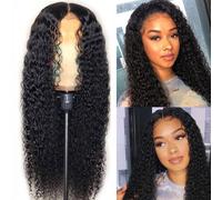 Delle donne Del Merletto 25 "Lungo Parrucche Glueless per le Donne Nere di