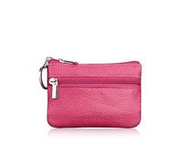 Delle donne Della Moneta Del Cuoio Genuino Portafogli Femminili Regali Personalizzati Ragazze Cerniera Portamonete, Rosa, 1 pezzo
