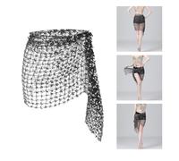 Delle donne di Danza Del Ventre Hip Sciarpa di Paillettes per la Danzatrice Del