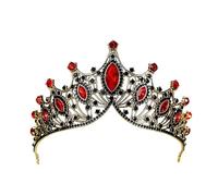 Delle donne Vintage Corona Copricapo Strass Tiara Per Il Vestito Dei Capelli Accessori Gioielli, lega metall