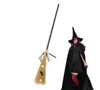 delle streghe - Broom volante | di Halloween con manico staccabile, cosplay witch Broomsticks bambino adulto Broom per la decorazione del costume