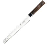 Dellinger Bread Knife Suncraft VG-10 Black Damascus 220 mm