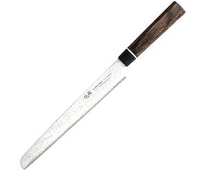 Dellinger Bread Knife Suncraft VG-10 Black Damascus 220 mm