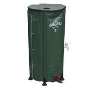 Dellonda Ripiegabile PVC Giardino Acqua Butt Con Zip Coperchio & Drenare 100L