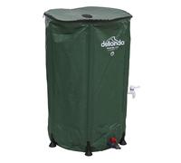 Dellonda Ripiegabile PVC Giardino Acqua Butt Con Zip Coperchio & Drenare 250L