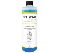 Dellwing Detergente per Gioielli, 1 l, concentrato per apparecchi a ultrasuoni, detergente per Orologi, Catene, Anelli, Prodotto in Germania