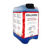 DELLWING Detergente per Insetti concentrato 2.5 l, rimuovi Insetti per Auto, per Vernice, Vetro e plastica, Ideale per Il pretrattamento Prima del Lavaggio, Made in Germany