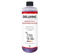 Dellwing Detergente per pavimenti da officina, 1 l, concentrato alcalino HD, per pavimenti grassi, oleosi, detergente industriale, prodotto in Germania