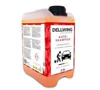 Dellwing Shampoo auto concentrato 2.5 l, shampoo auto con formula schiuma attiva, lavaggio e cura esterna, Made in Germany