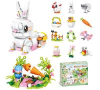 dellyy 360 pezzi da costruzione pasquali, regali pasquali per bambini, fai da te pasquale per bambini, regali pasquali