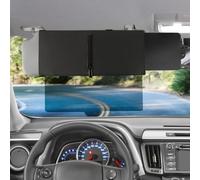 dellyy Estensore Parasole Auto, 31 ×15cm Antiriflesso Parasole Extender, Prolunga Visiera Parasole per Auto, Aletta Parasole Universale per Tutte le Auto Furgoni e Camion (Nero)