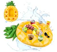 dellyy Portabibite Gonfiabile, Bar Piscina Galleggiante, Portabicchieri Galleggiante, Ananas Portabicchieri Gonfiabile, Portabevande Piscina, Gonfiabile Portabicchieri Piscina, Vassoio Piscina