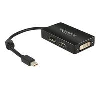 DeLOCK 0.16m DisplayPort/Displayport + HDMI + DVI 0,16 m Mini DisplayPort DisplayPort + DVI + HDMI Nero