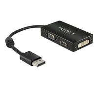 Delock 0.16m DisplayPort/VGA+HDMI+DVI 0,16 m DisplayPort VGA (D-Sub)+ 62656