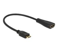 DELOCK 65650 - Connettore HDMI Mini-C > presa A, 1080p, 23 cm