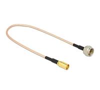 DeLOCK 0.25m F/SMB cavo coassiale 0,25 m Nero - Cavi coassiali (F, SMB, RG-316, 0,25 m, Nero, 50 Ohm)