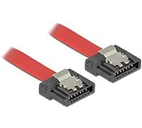 DeLOCK 0.3m SATA III cavo SATA 0,3 m SATA 7-pin Rosso