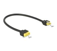 DeLOCK 0.3m, SATA/SATA 8p cavo SATA 0,3 m Nero, Giallo