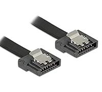 DeLOCK 0.5m SATA III cavo SATA 0,5 m SATA 7-pin Nero