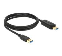 DeLOCK 1.5m, USB 3.0-A - USB 3.0-A cavo USB USB 3.2 Gen 1 (3.1 Gen 1) 1,5 m USB A Nero