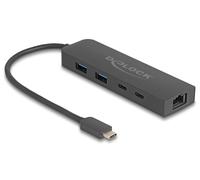 DeLOCK 64110 hub di interfaccia USB 3.2 Gen 2 (3.1 Gen 2) Type-C 10000 Mbit/s Nero