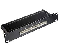 DELOCK 10" Patchpanel 8P Cat.6A 1HE BK | 66872