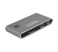 Delock 11487 commutateur écran, clavier et souris Anthracite
