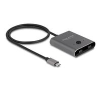 DELOCK 11500 - Switch USB 3.0 2 porte USB-C, bidirezionali, 8K 60 Hz