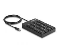 DeLOCK 12108 tastierino numerico Universale USB Nero