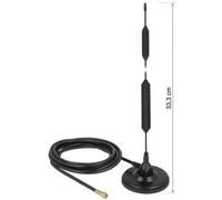 Delock Antenna GSM quad-band SMA plug 5 dBi fissa omnidirezionale con supporto magnetico e cavo di collegamento RG-58 3 NEW