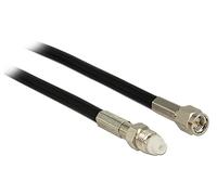 DeLOCK 12452 cavo coassiale 15 m SMA FME RG-58 Nero