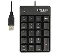 DeLOCK 12481 tastiera USB tastierino numerico a 19 tasti nero