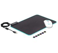 DeLock 12554 - Tappetino per Mouse con Illuminazione RGB, Misura Piccola, Colore: Nero