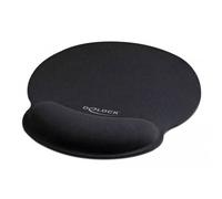 Delock 12559 Tappetino per il mouse con inserto in gel per polso Nero