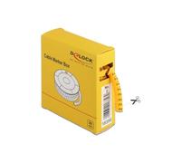 DELOCK 18356 - Scatola segnacavi, n. 2, giallo, 500 pezzi