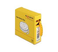 DELOCK 18358 - Scatola segnacavi, n. 4, giallo, 500 pezzi
