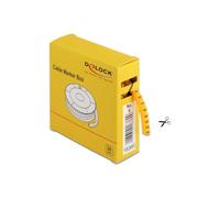DeLOCK 183609 Scatola Segnacavo Giallo 500 Pezzi Numero 6 Giallo