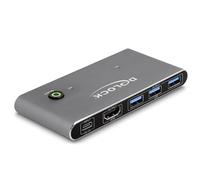 DELOCK 18647 - Switch KVM a 2 porte, HDMI