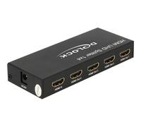 Delock 18684 HDMI 4x HDMI 3840 x 2160 Pixel Nero Metallo 600 MHz UHD Splitter 1