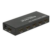 Delock 18685 HDMI Metallo Nero 18 Gbit/s 600 MHz 3840 x 2160 Pixel UHD Switch 5