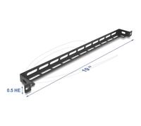 Delock 19" 0. Panel L-Form 50 mm con Kabelbinderbefestigung black 5 he 67461