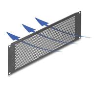 Delock 19" Blindpanel con runden Löchern black Accessori rack 3 he 67037