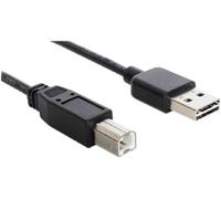 DELOCK 1M USB 2.0 A - B M/M CABLE USB USB A USB B NEGRO