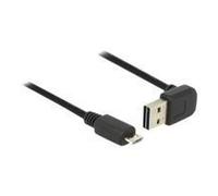DeLOCK 1m USB 2.0-A - USB 2.0 micro-B cavo USB USB A Micro-USB B Nero (Delock EASY-USB - USB-kabel - USB til) NEW