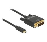Delock 1m USB-C/DVI 24+1 3840 x 2160 Pixel Cavo USB Type-C™ maschio > 85320