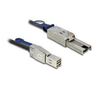 DeLOCK 2m, Mini SAS HD SFF-8644 - Mini SAS SFF-8088 Nero (Cable Mini SAS HD SFF-